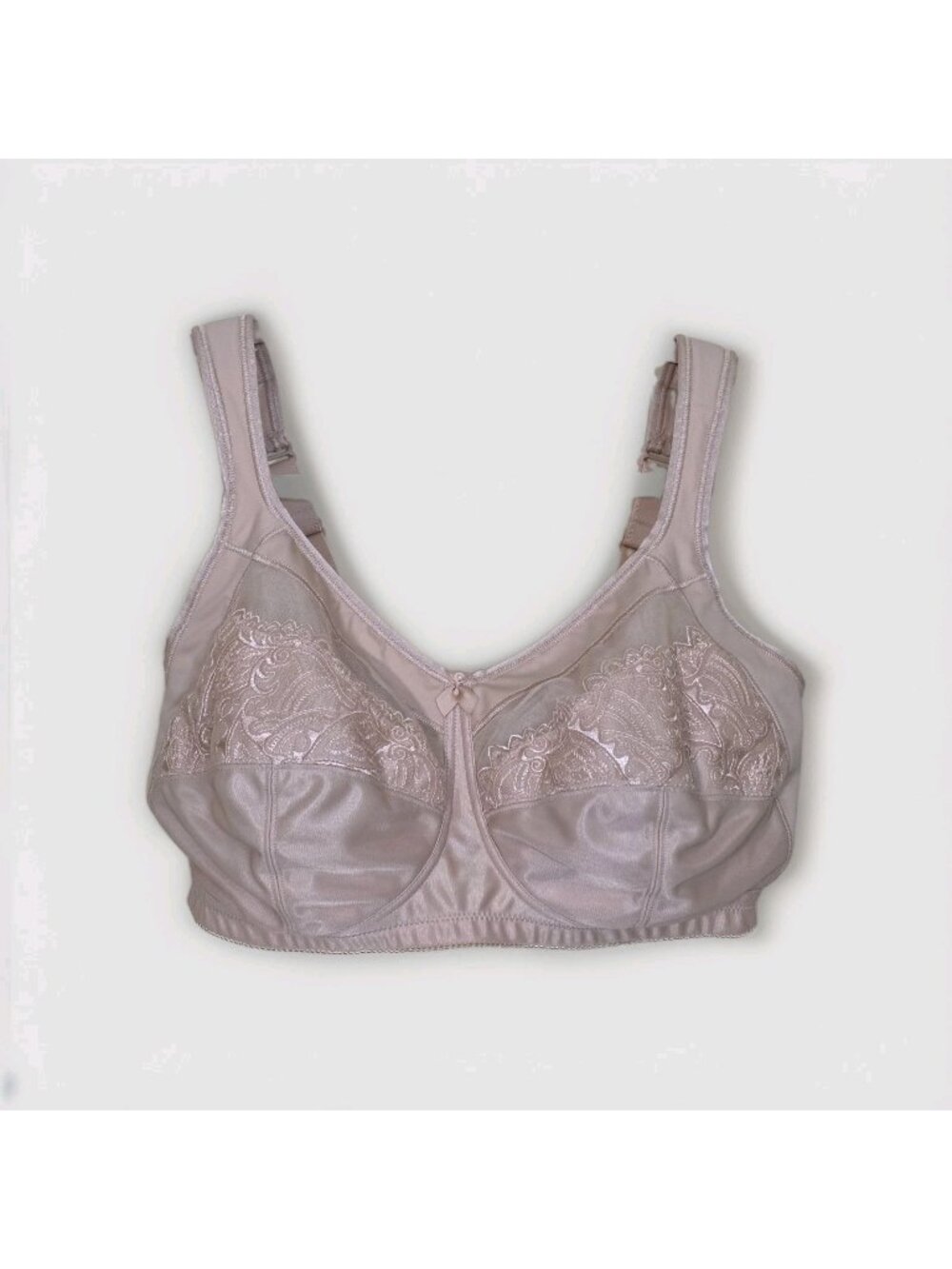 Amoena Post Surgery Support Bra 38DDD Tan Isadora SB Pocketed Soft Cup Wireless